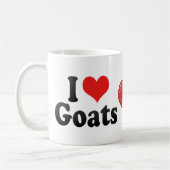 Ik hou van geiten koffiemok (Links)