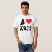 Ik hou van geiten t-shirt (Voorkant volledig)