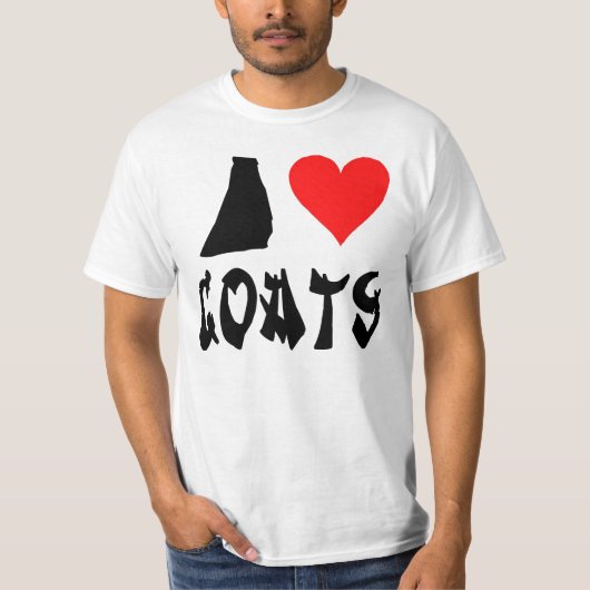 Ik hou van geiten t-shirt (Voorkant)