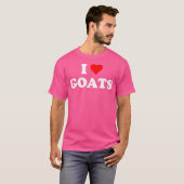Ik hou van geiten t-shirt (Voorkant volledig)