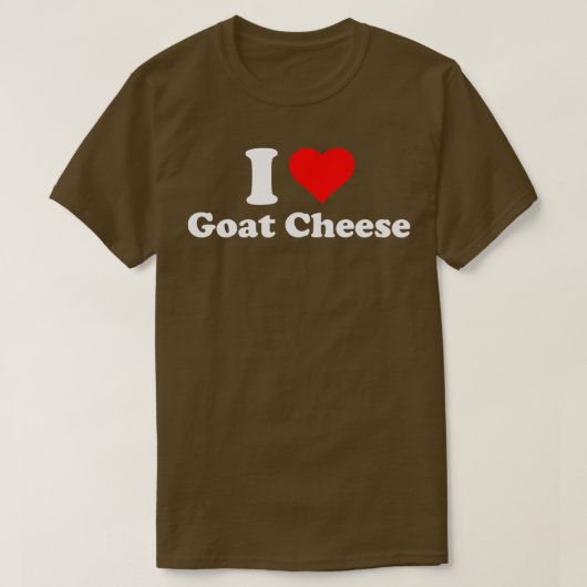 Ik hou van geitenkaas t-shirt (Design voorkant)