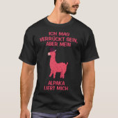 Ik hou van gek, maar mijn alpaca houdt van gezegde t-shirt (Voorkant)