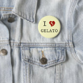 Ik hou van Gelato Ronde Button 5,7 Cm (In situ)