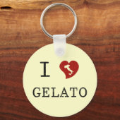 Ik hou van Gelato Sleutelhanger (Voorkant)
