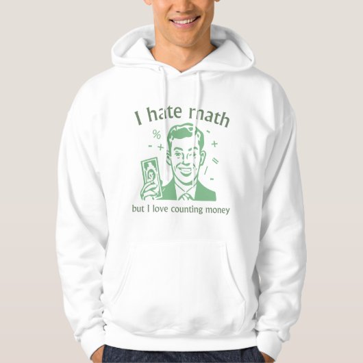 Ik hou van geld tellen hoodie (Voorkant)