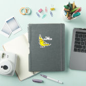 Ik hou van gele cockatiels sticker (iPad Cover)