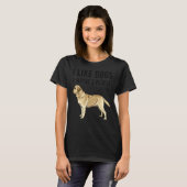 Ik hou van Gele Labrador Retriever Honden en missc T-shirt (Voorkant volledig)