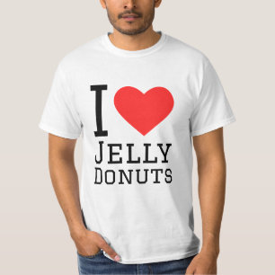 Ik hou van gelei donuts t-shirt