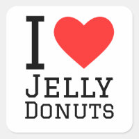 Ik hou van gelei donuts