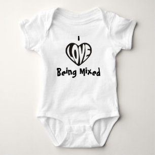 Ik hou van Gemengde Baby Vest zijn Romper