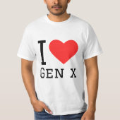 Ik hou van gen x t-shirt (Voorkant)