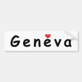 Ik hou van Genève Bumpersticker (Voorkant)