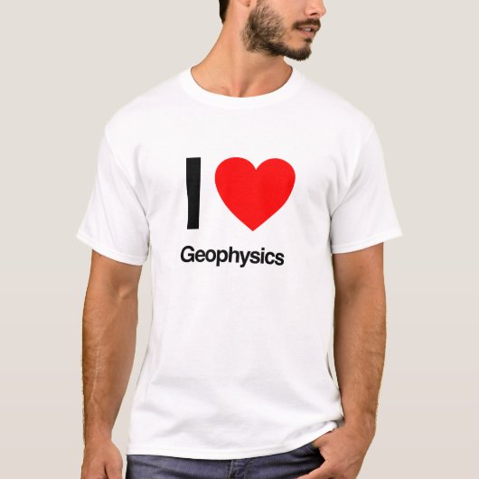 ik hou van geofysica t-shirt (Voorkant)