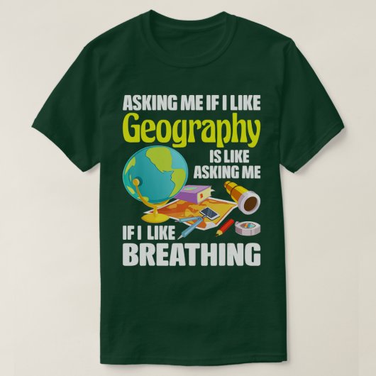 Ik hou van Geography Geographer Map Lover Cartogra T-shirt (Design voorkant)