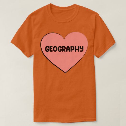 Ik hou van GEOGRAPHY T-shirt (Design voorkant)