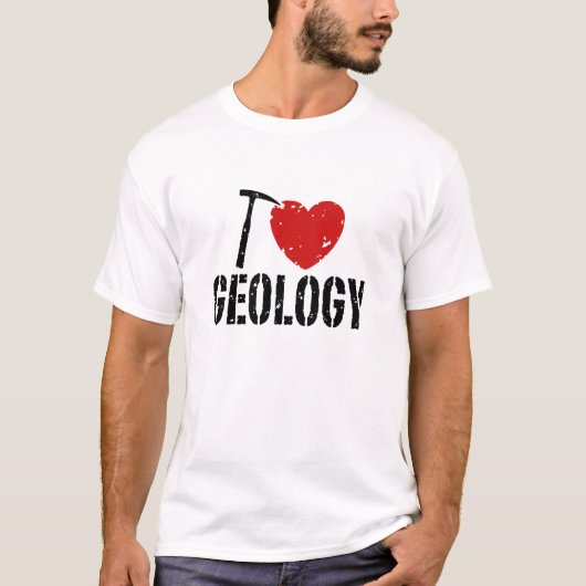 Ik hou van Geologie T-shirt (Voorkant)