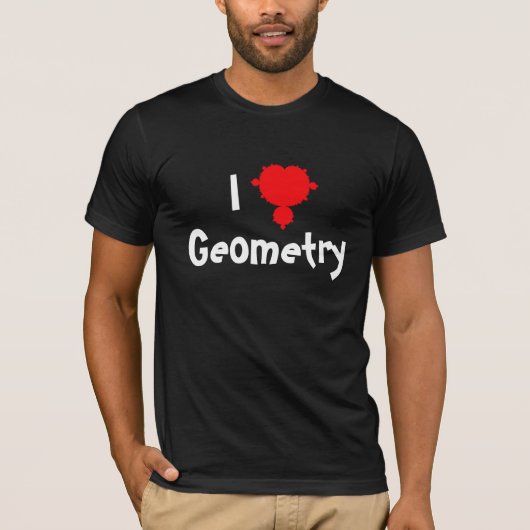 Ik hou van geometrie T-shirt (Voorkant)