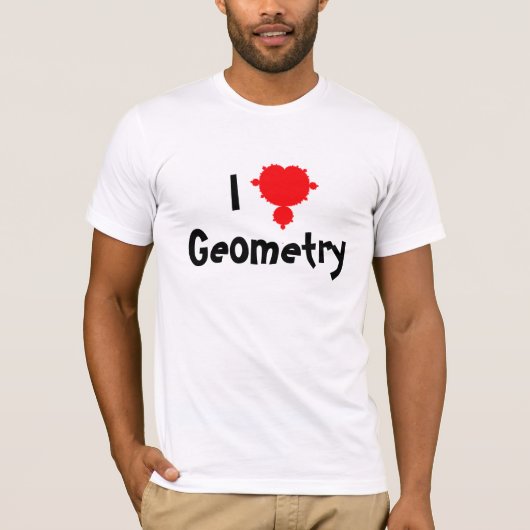 Ik hou van geometrie T-shirt (Voorkant)
