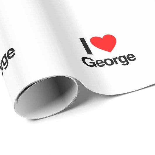 ik hou van george cadeaupapier (Rol Hoek)