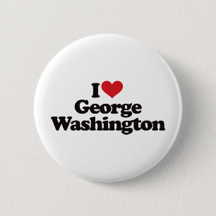 Ik hou van George Washington Ronde Button 5,7 Cm