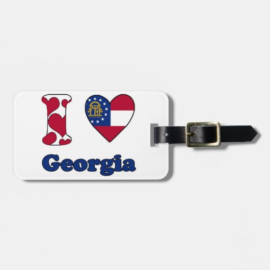 Ik hou van Georgia Bagagelabel (Voorkant horizontaal)