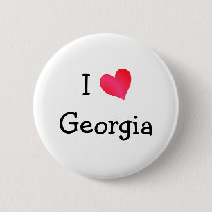 Ik hou van Georgia Ronde Button 5,7 Cm