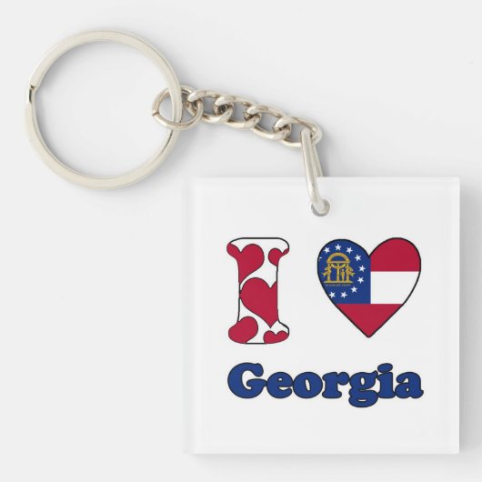 Ik hou van Georgia Sleutelhanger (voorkant)