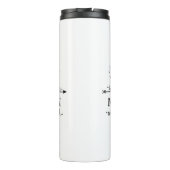 Ik hou van gepersonaliseerd naar de maan en terug thermosbeker (Achterkant)