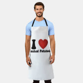 Ik hou van Gepureerde Aardappelen Thanksgiving-din Schort (Gedragen)
