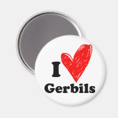 Ik hou van Gerbils Magneet (Voorkant / Achterkant)
