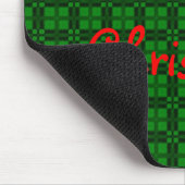 Ik hou van geruite- Christmas Green Muismat (Hoek)