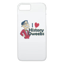 Ik hou van Geschiedenis Dweebs iPhone Case