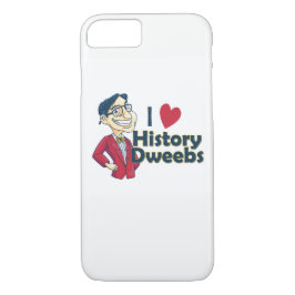 Ik hou van Geschiedenis Dweebs iPhone Case