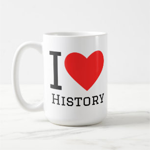 Ik hou van geschiedenis koffiemok