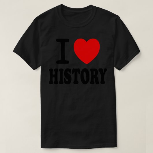 Ik hou van geschiedenis t-shirt (Design voorkant)