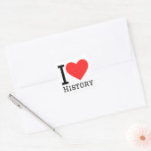 Ik hou van geschiedenis vierkante sticker (Envelop)