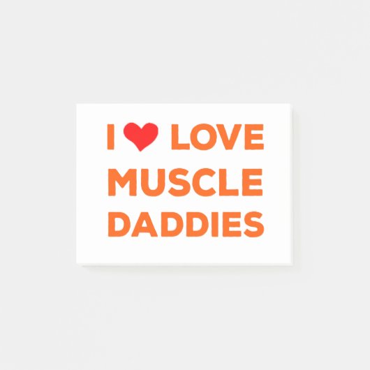 Ik hou van gespierde papa's post-it® notes (Voorkant)