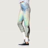 Ik hou van Geviste blauw vrouwen Leggings (Links)