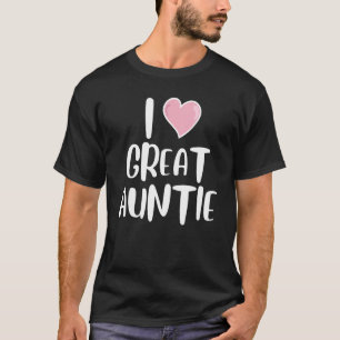 Ik hou van geweldige tante Heart beste vriend neef T-shirt