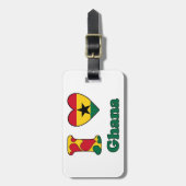Ik hou van Ghana Bagagelabel (Voorkant verticaal)