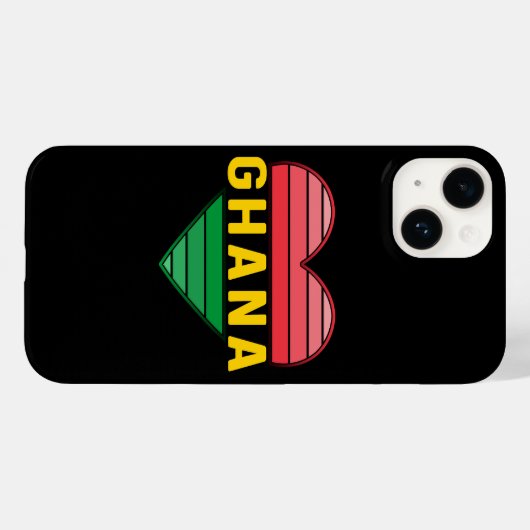 Ik hou van Ghana, Ghanees hart Case-Mate iPhone Case (Achterkant (horizontaal))