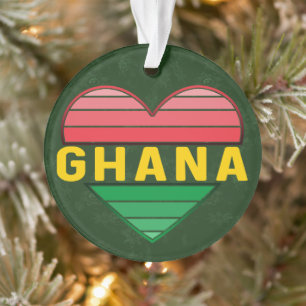 Ik hou van Ghana, Ghanees hart Ornament