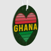 Ik hou van Ghana, Ghanees hart Ornament (voorkant)