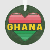 Ik hou van Ghana, Ghanees hart Ornament (achterkant)