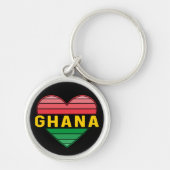 Ik hou van Ghana, Ghanees hart Sleutelhanger (Voorkant)