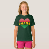 Ik hou van Ghana, Ghanees hart T-shirt (Voorkant volledig)