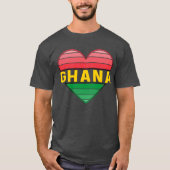 Ik hou van Ghana, Ghanees hart T-shirt (Voorkant)