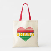 Ik hou van Ghana, Ghanees hart Tote Bag (Achterkant)