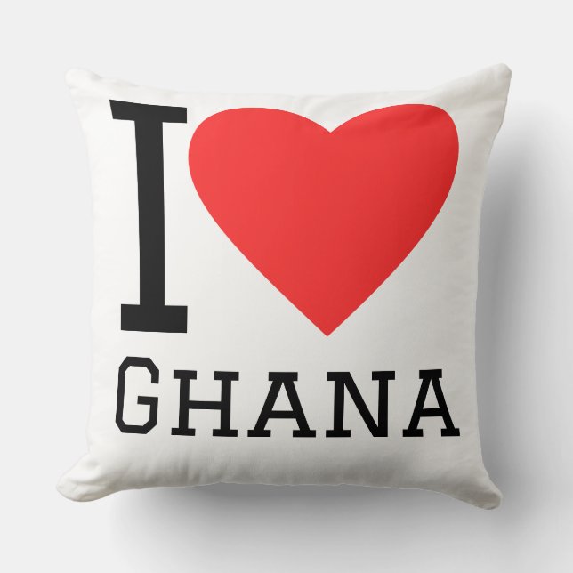Ik hou van Ghana Kussen (Voorkant)