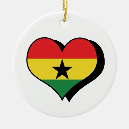 Ik hou van Ghana ornament (Voorkant)